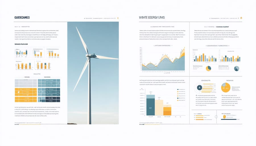 Infographic comparing technical and simplified explanations of renewable energy concepts